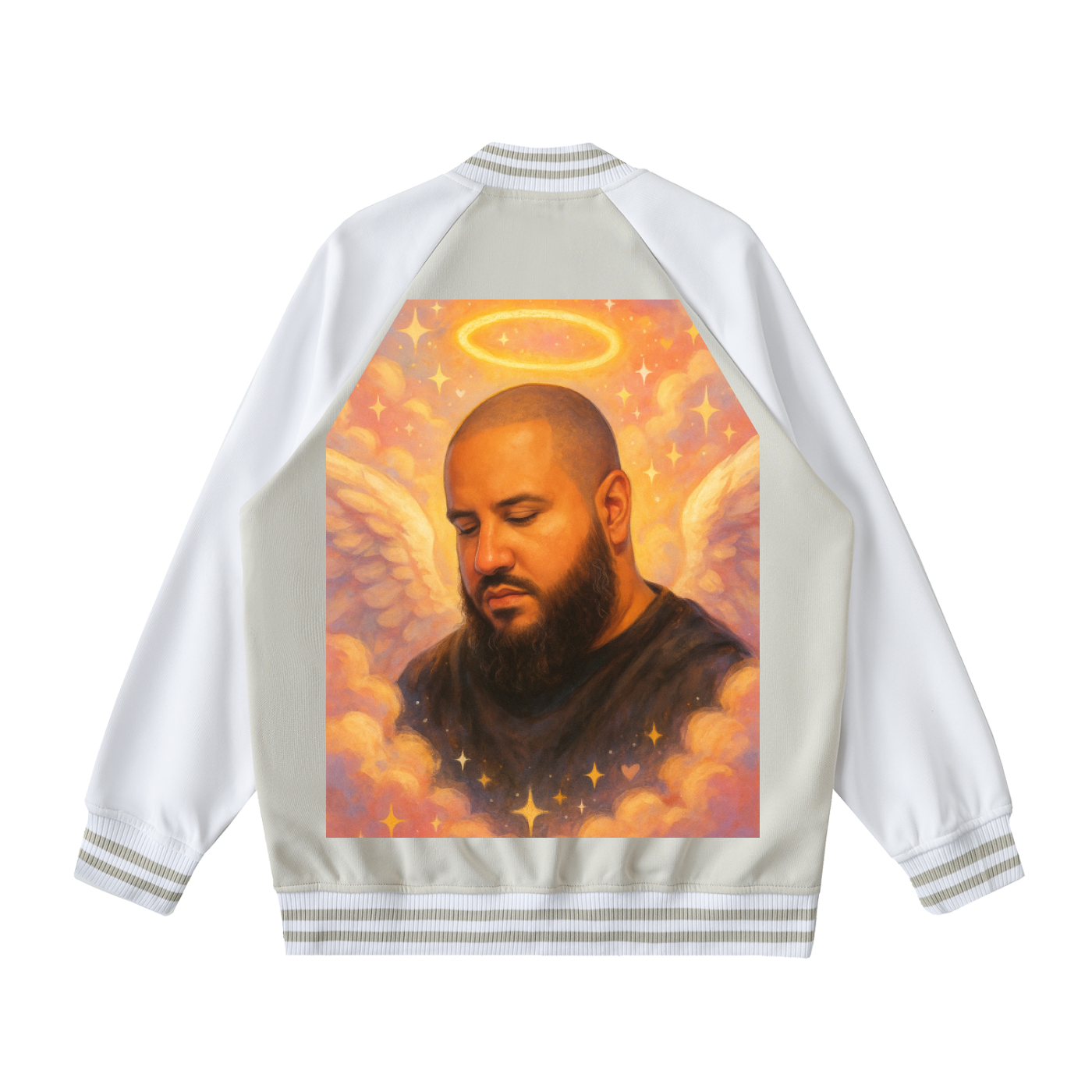 Two Tone Raglan Sleeve Varsity Jacket