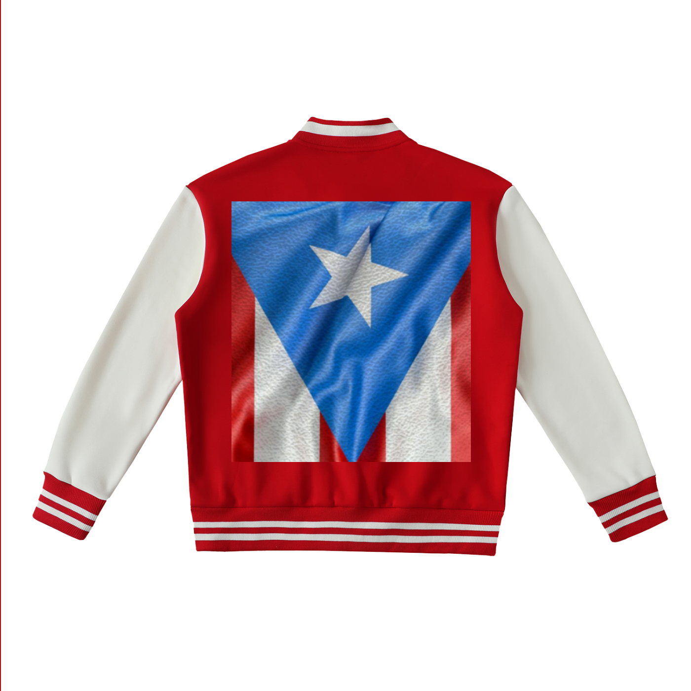 Two-Tone Fleeced Varsity Jacket