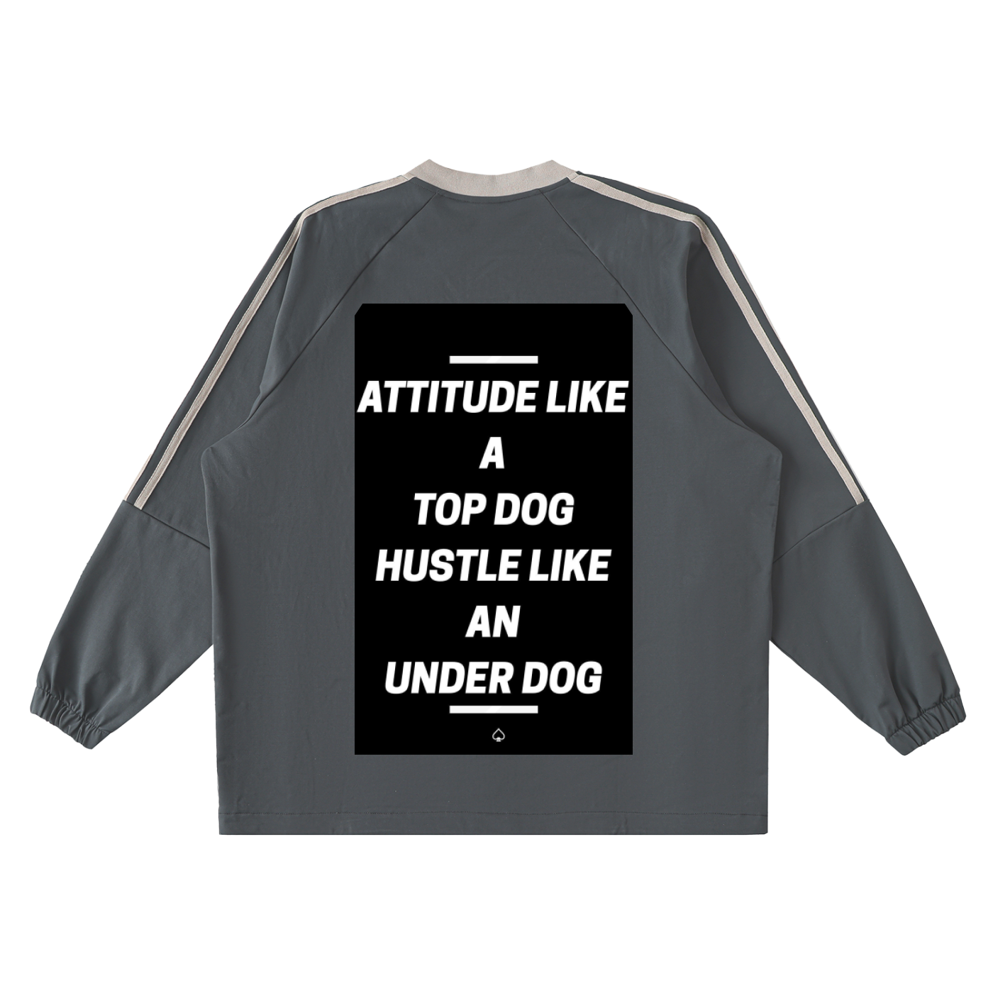 Color-Block V-Neck Long-Sleeve T-Shirt