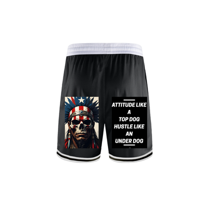 Classic Stripe Trim Basketball Shorts - Athletic Performance