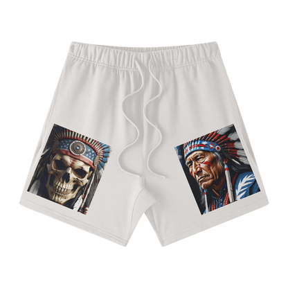 Streetwear Unisex Heavyweight Earth Tone Loose Fit FOG 100% Cotton Shorts