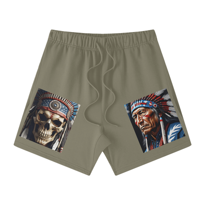 Streetwear Unisex Heavyweight Earth Tone Loose Fit FOG 100% Cotton Shorts