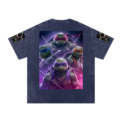 Snow Washed Oversized Cotton T-Shirt
