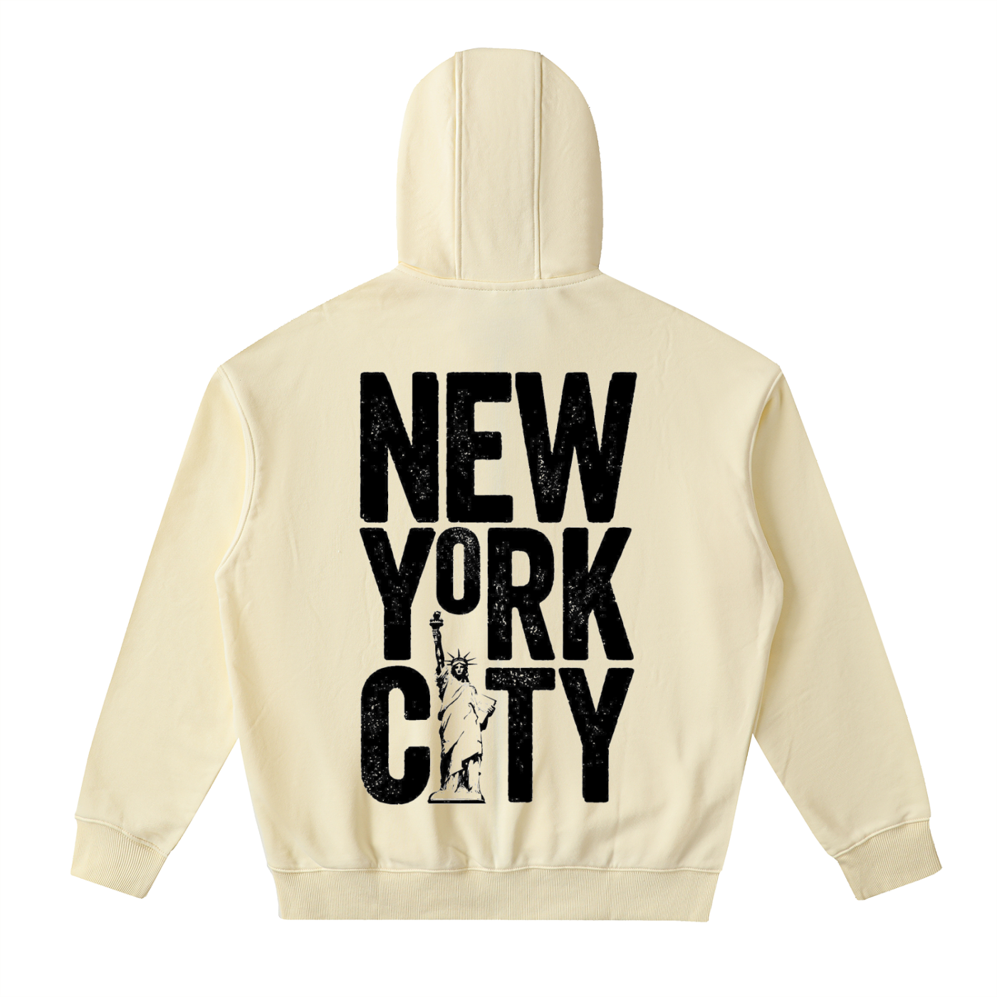 Drop-Shoulder Zip Up Hoodie