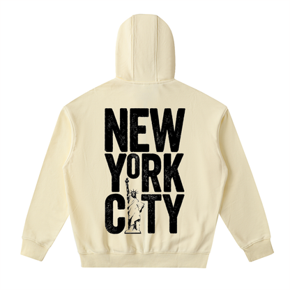 Drop-Shoulder Zip Up Hoodie