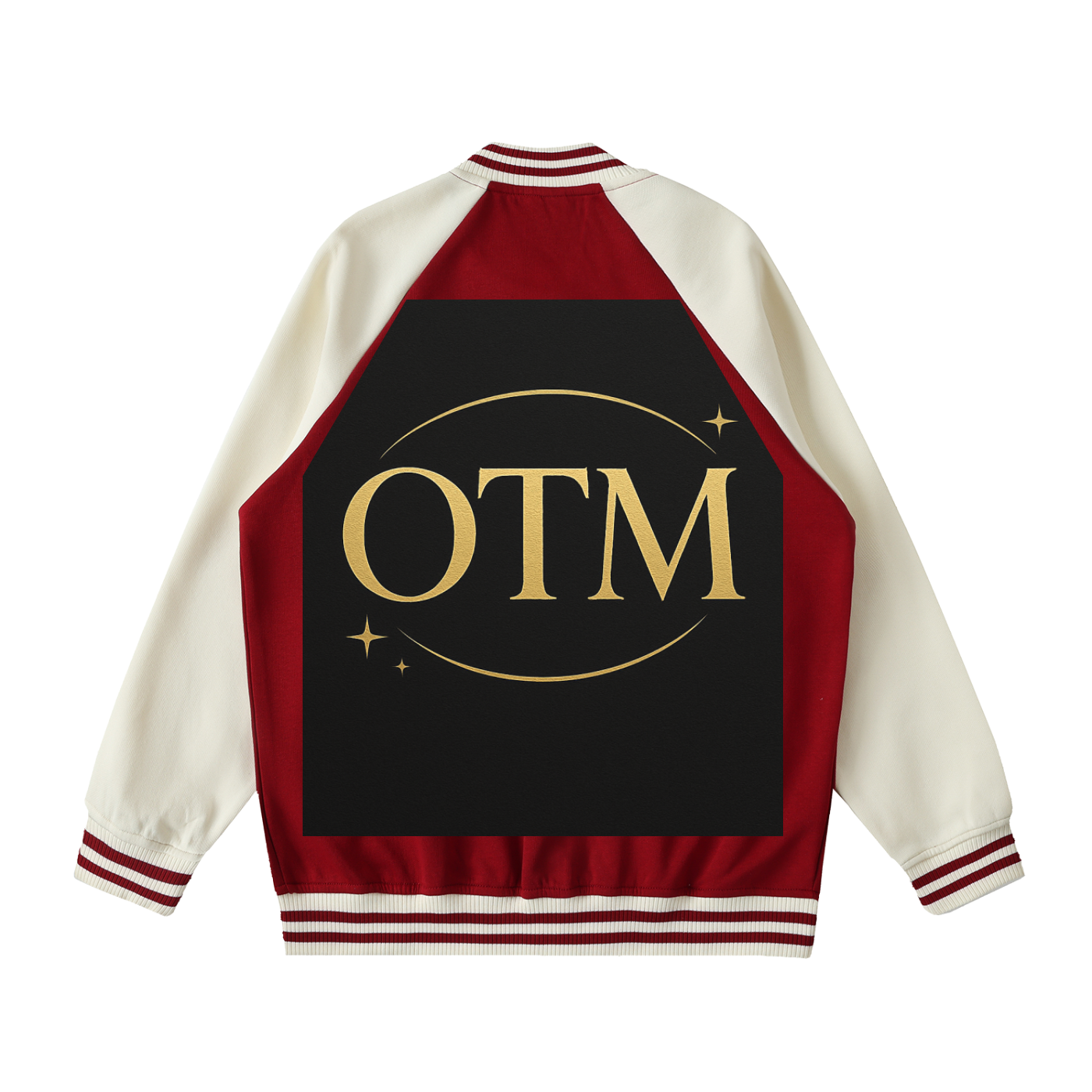 Two Tone Raglan Sleeve Varsity Jacket