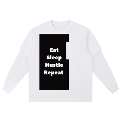 Layered Long Sleeve Oversized Tee