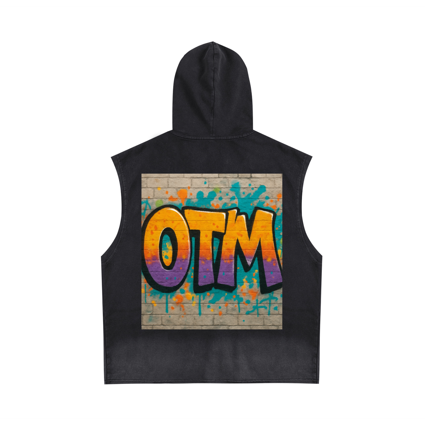 Vintage Washed Zip-Up Hooded Tank Top