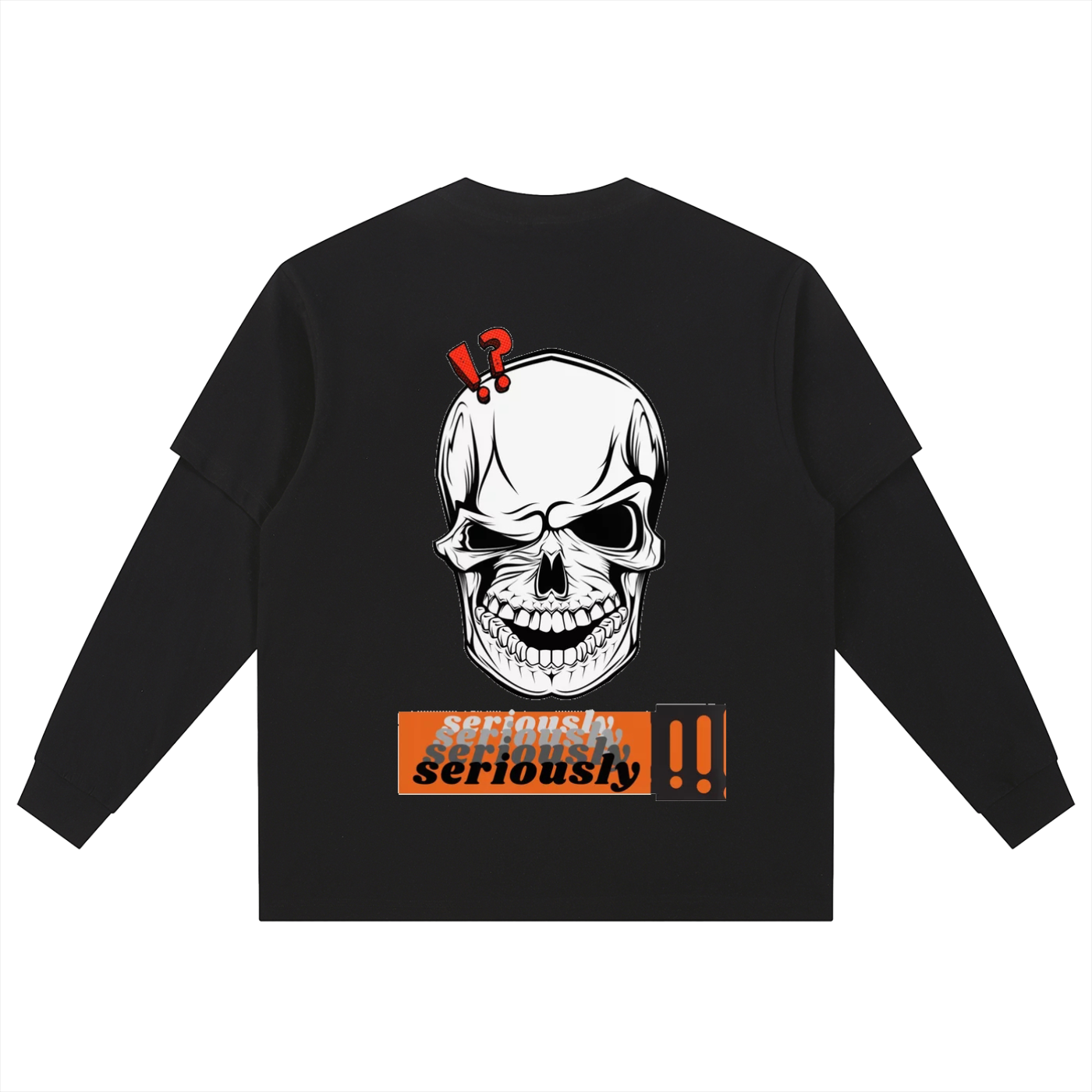 Layered Long Sleeve Oversized Tee