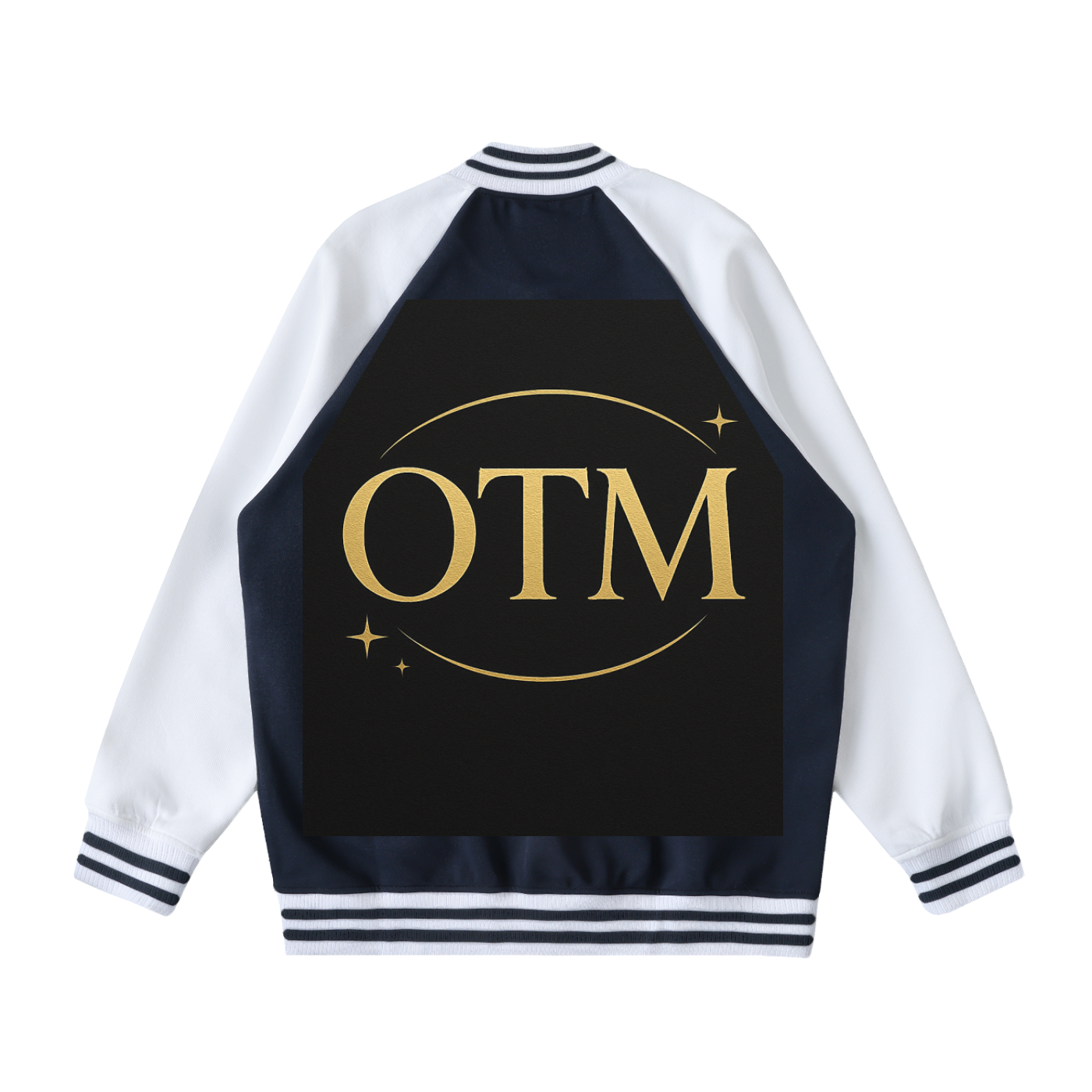 Two Tone Raglan Sleeve Varsity Jacket