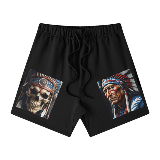 Streetwear Unisex Heavyweight Earth Tone Loose Fit FOG 100% Cotton Shorts