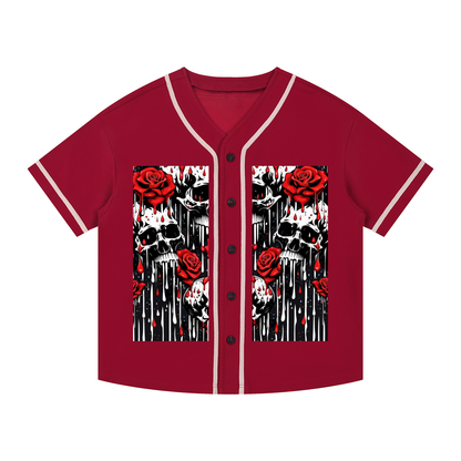 Contrast Piped Button-Up Jersey