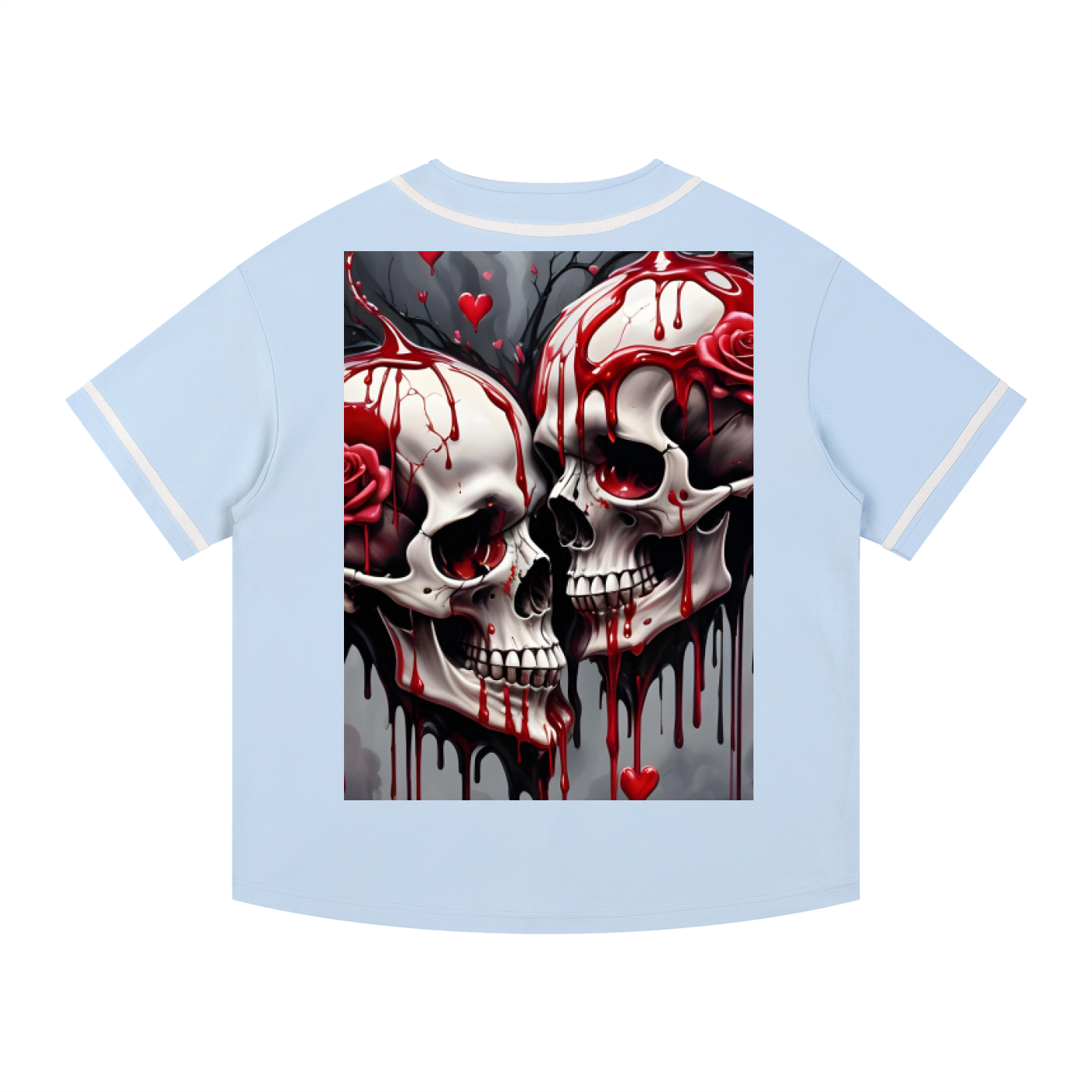 Contrast Piped Button-Up Jersey