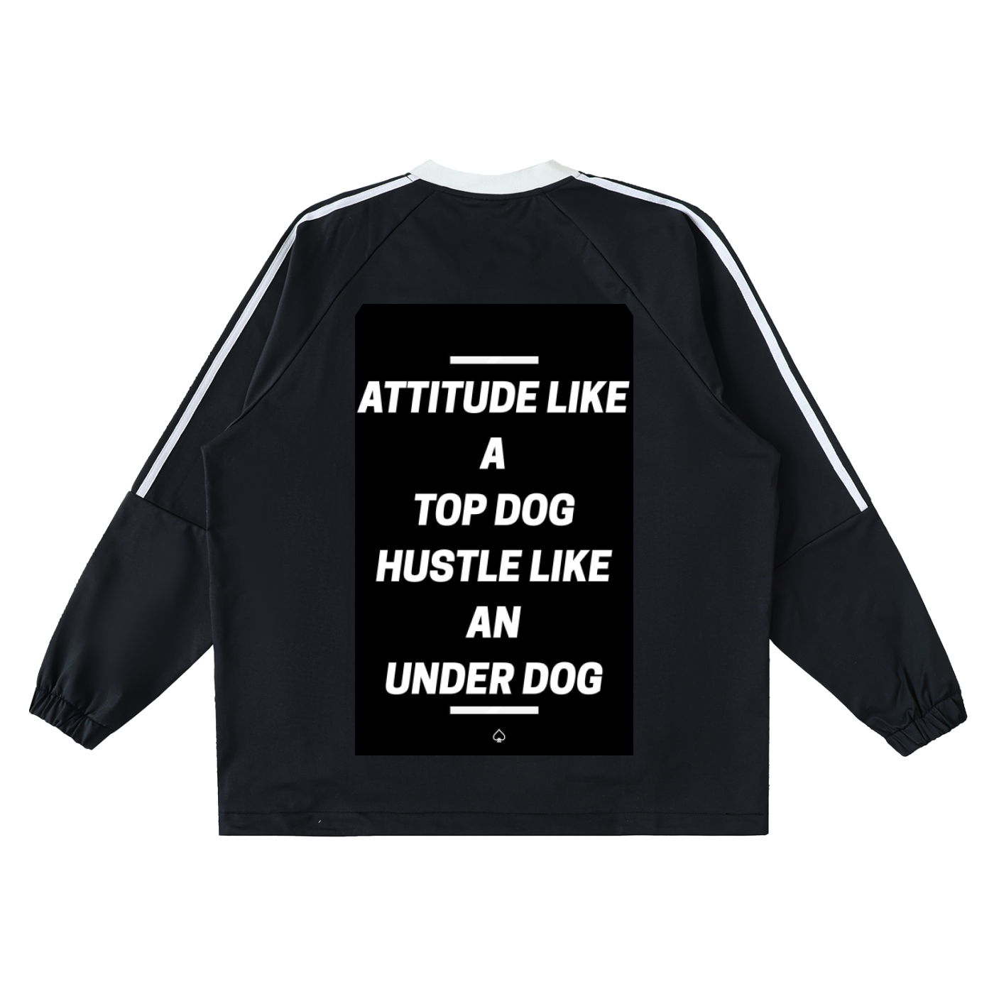 Color-Block V-Neck Long-Sleeve T-Shirt