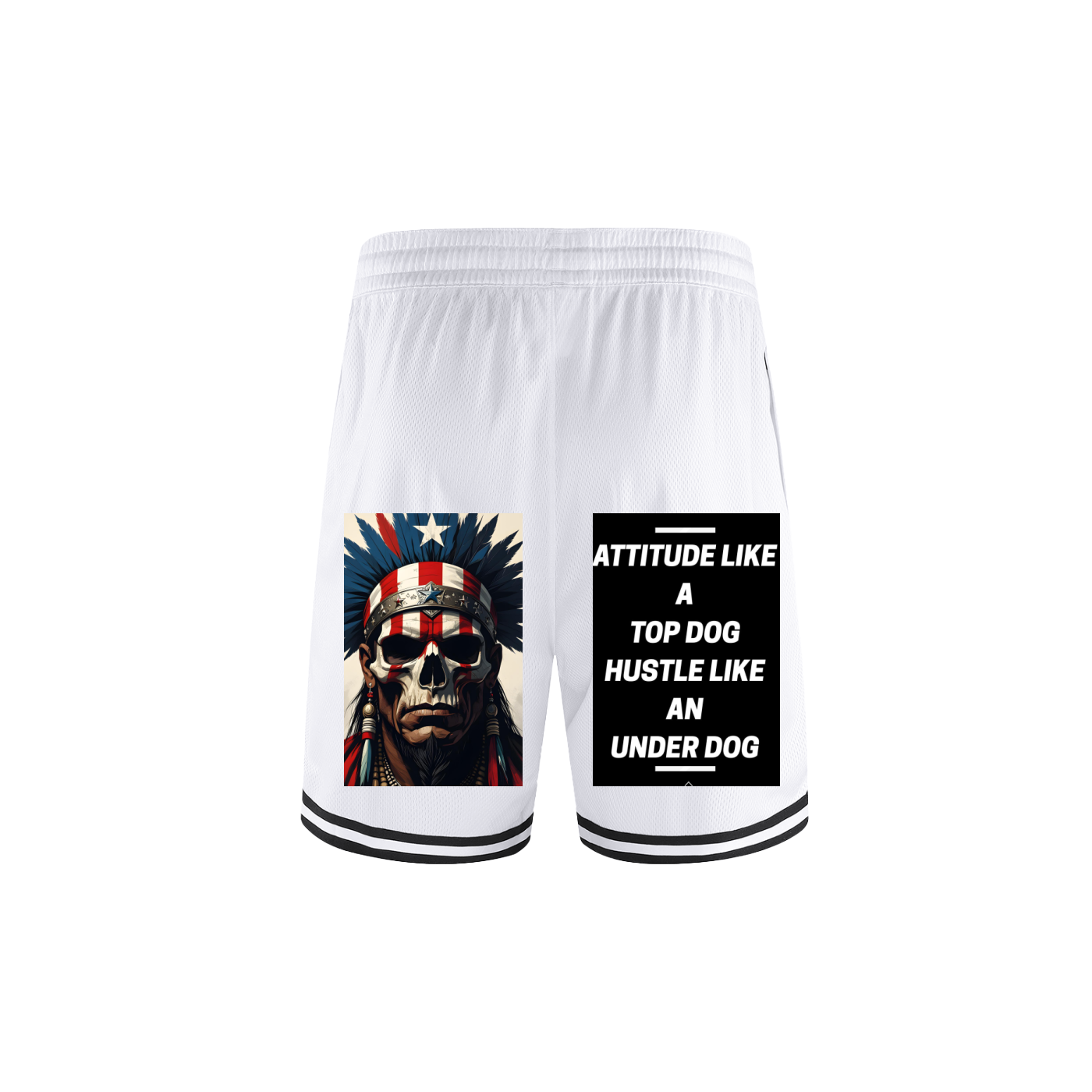Classic Stripe Trim Basketball Shorts - Athletic Performance