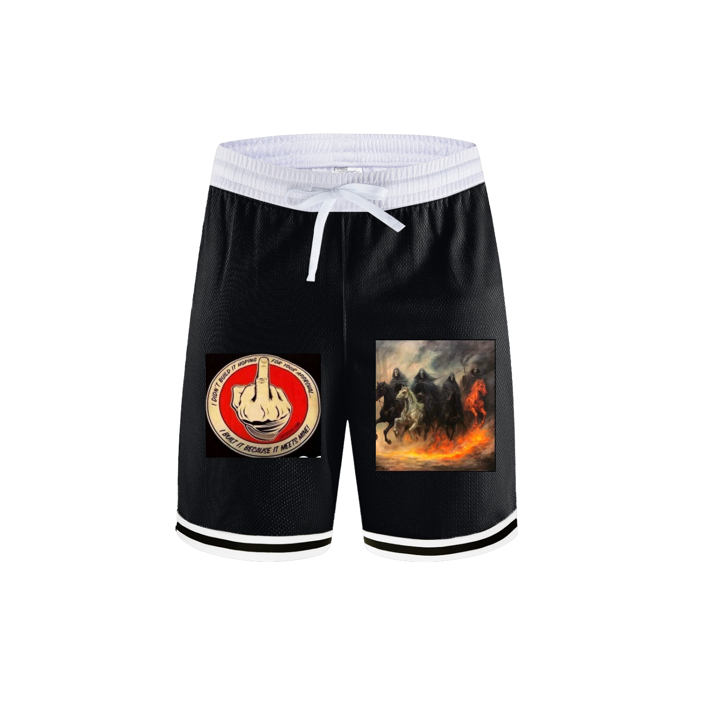 Classic Stripe Trim Basketball Shorts - Athletic Performance