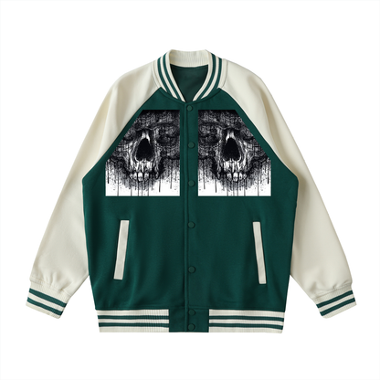 Premium Two-Tone Raglan Varsity Jacket - Unisex Streetwear