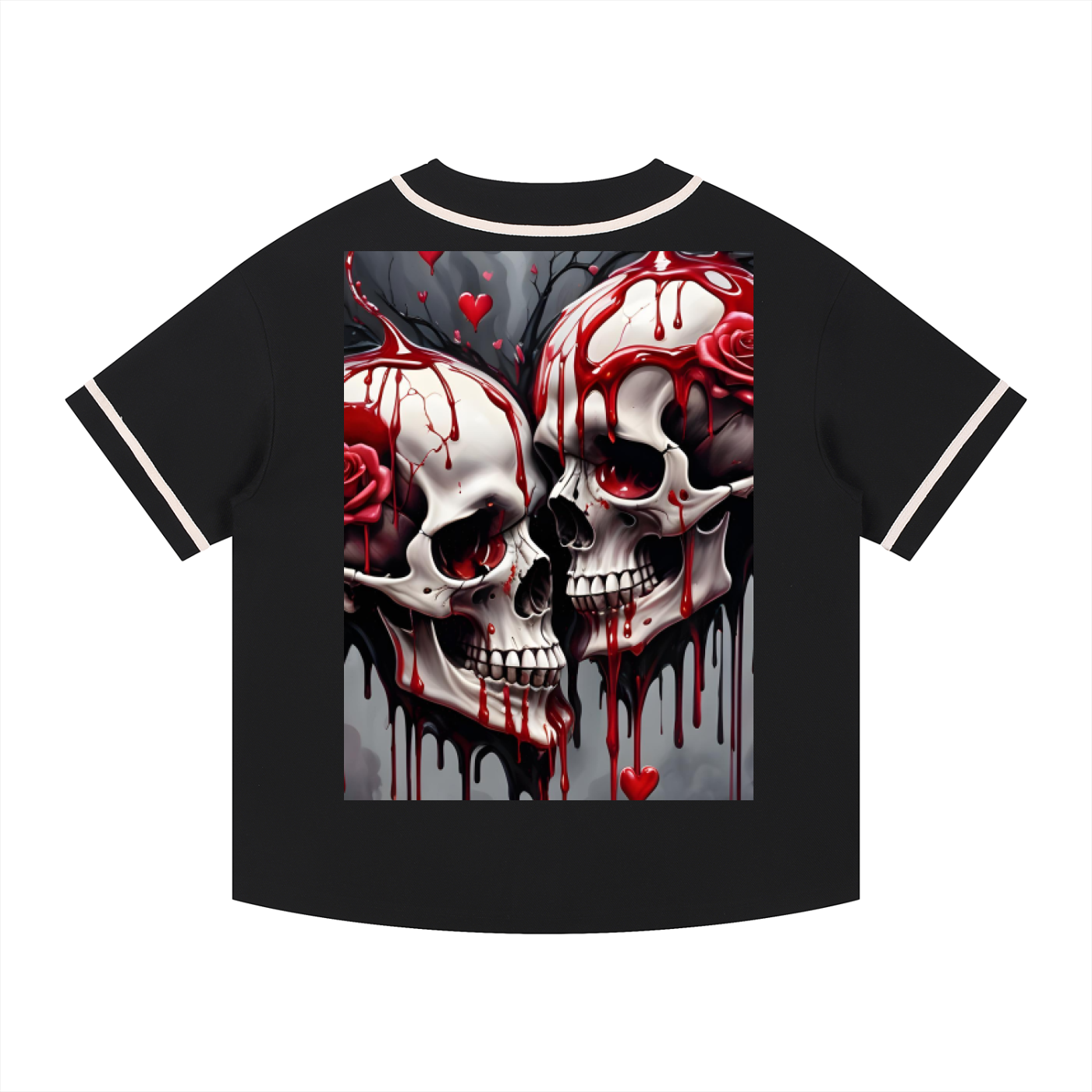 Contrast Piped Button-Up Jersey