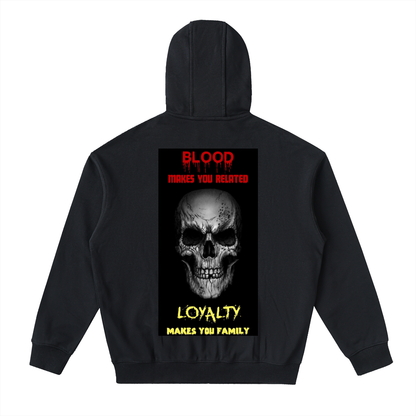 Drop-Shoulder Zip Up Hoodie - Relaxed Fit Streetwear