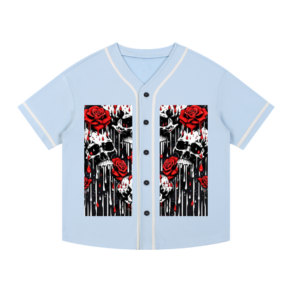 Contrast Piped Button-Up Jersey
