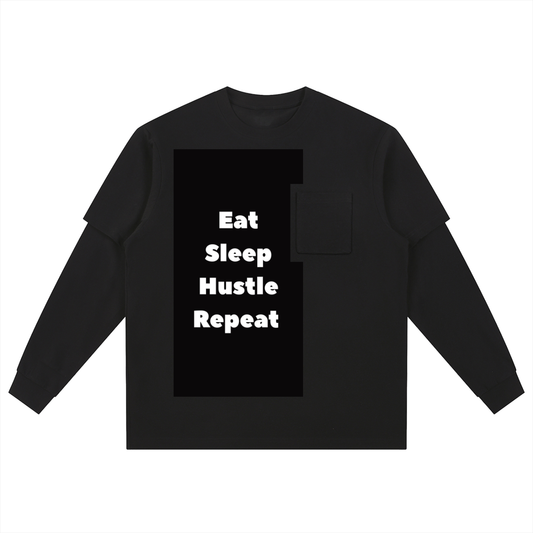 Layered Long Sleeve Oversized Tee