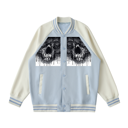 Premium Two-Tone Raglan Varsity Jacket - Unisex Streetwear