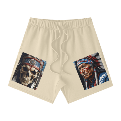Streetwear Unisex Heavyweight Earth Tone Loose Fit FOG 100% Cotton Shorts