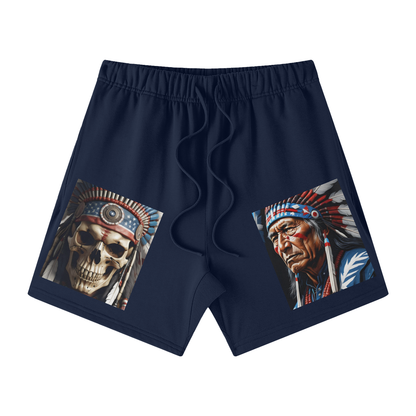 Streetwear Unisex Heavyweight Earth Tone Loose Fit FOG 100% Cotton Shorts
