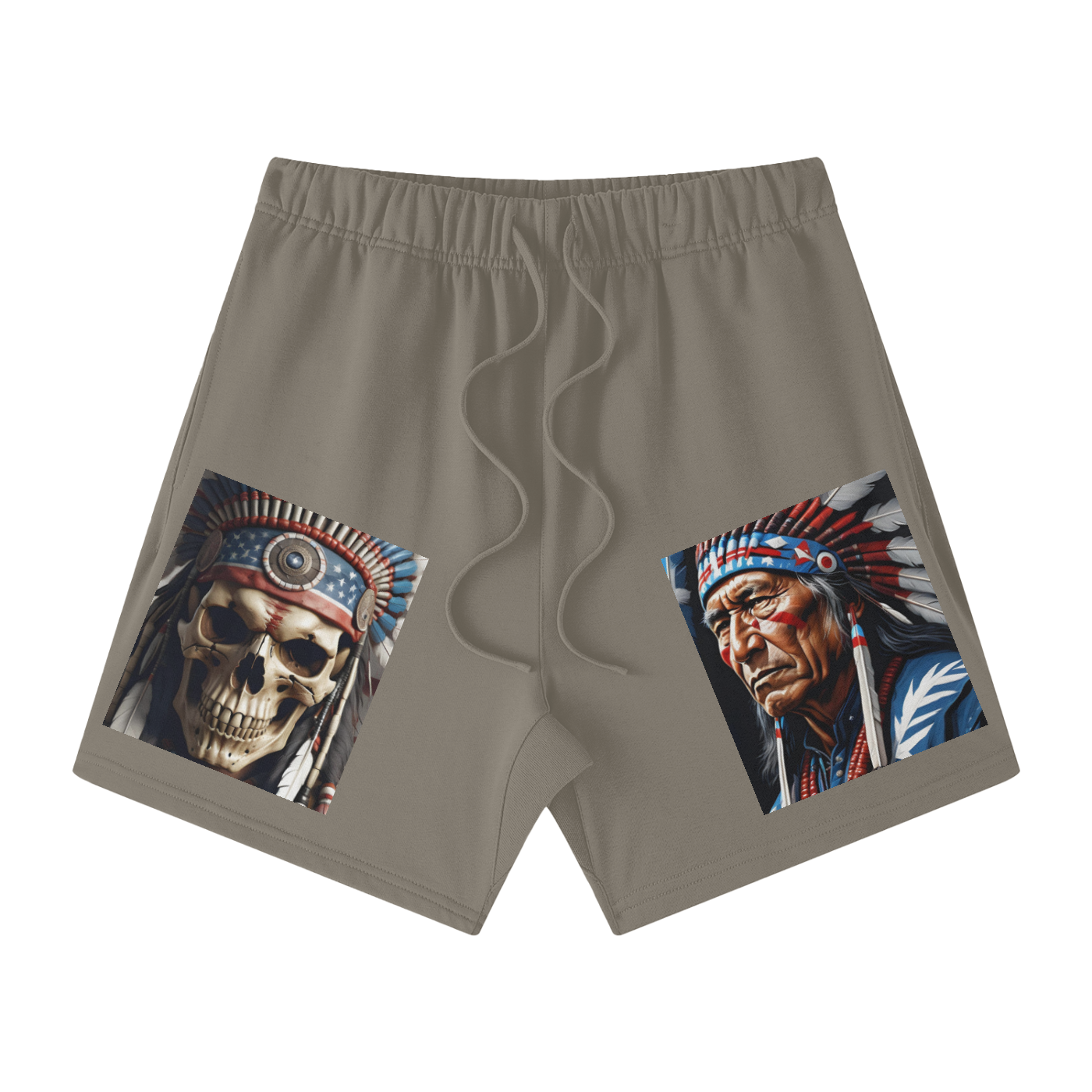 Streetwear Unisex Heavyweight Earth Tone Loose Fit FOG 100% Cotton Shorts