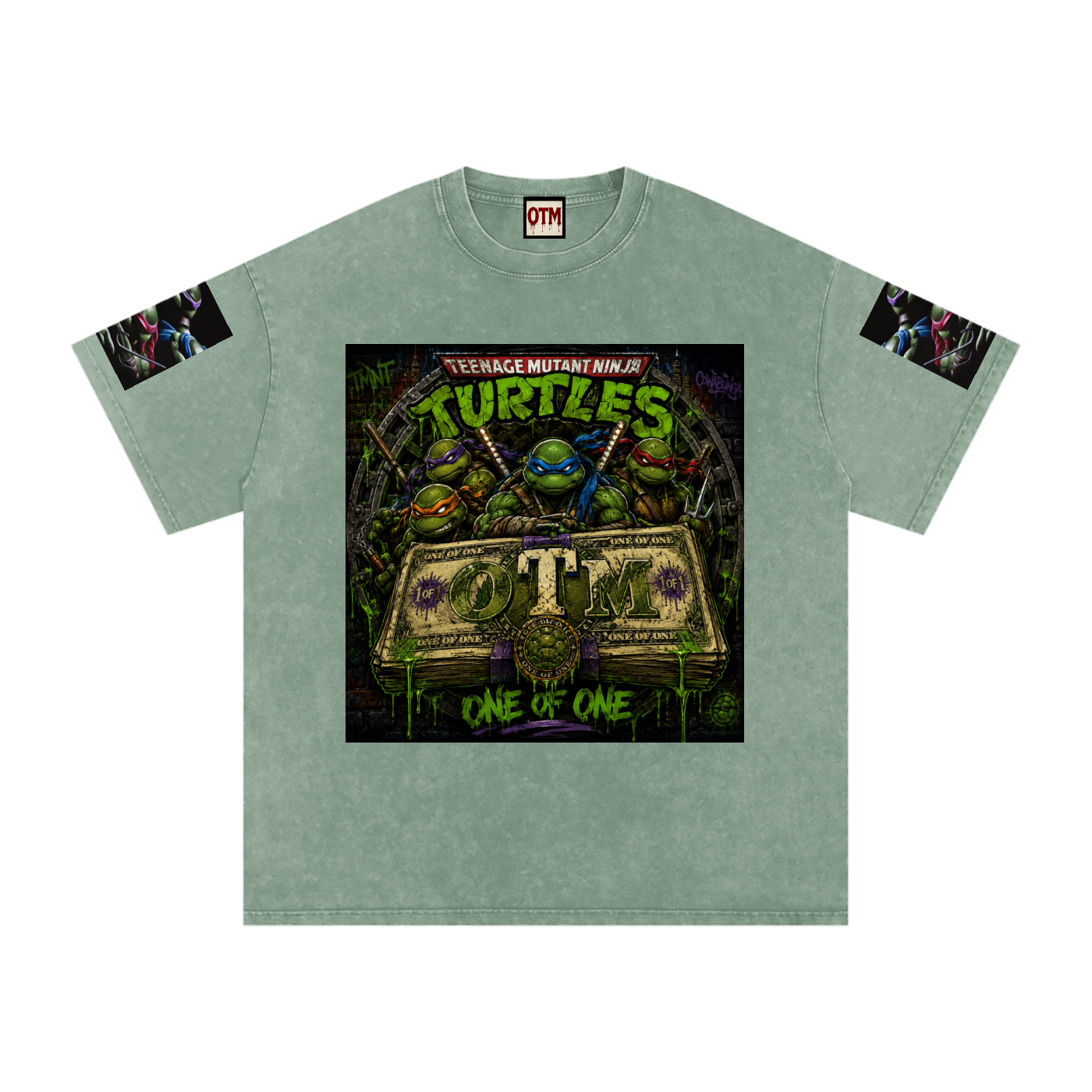 Snow Washed Oversized Cotton T-Shirt