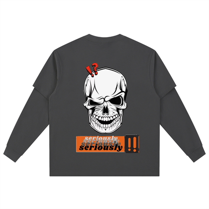 Layered Long Sleeve Oversized Tee