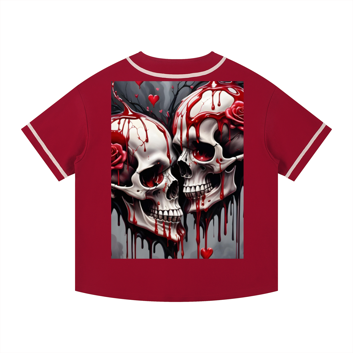 Contrast Piped Button-Up Jersey