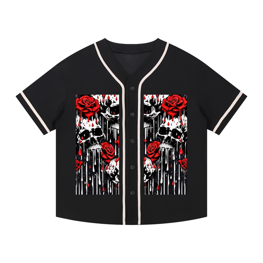 Contrast Piped Button-Up Jersey