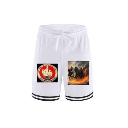 Classic Stripe Trim Basketball Shorts - Athletic Performance