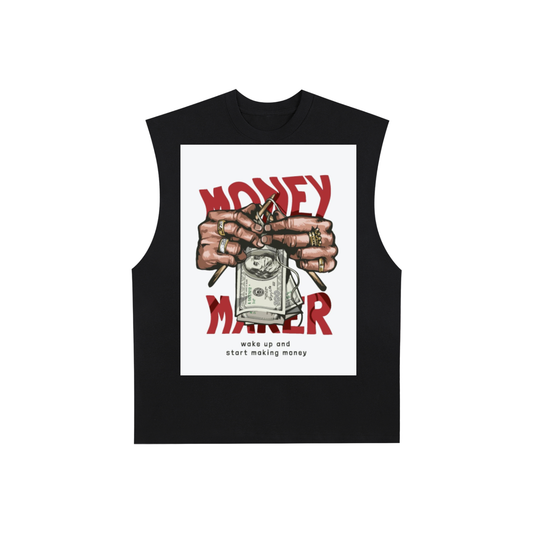 Raw Edge Cotton Tank Top