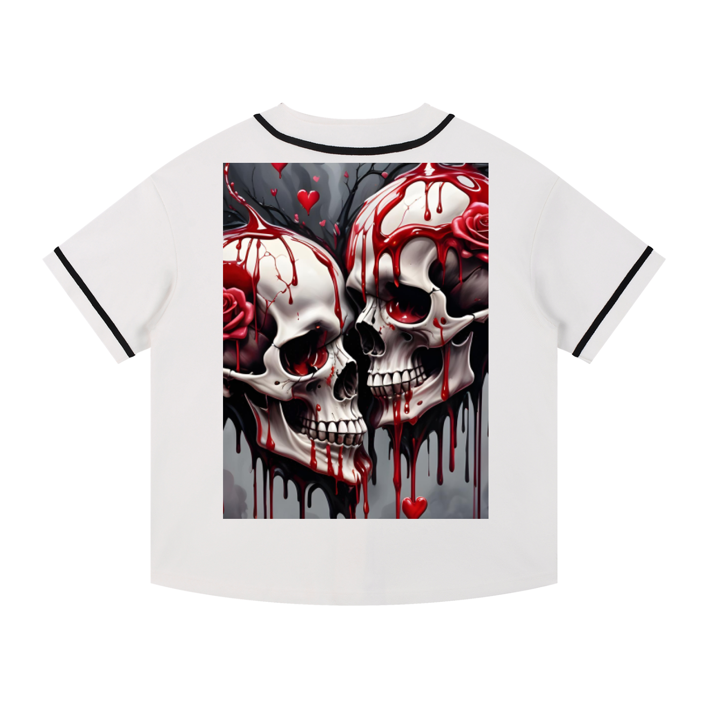 Contrast Piped Button-Up Jersey
