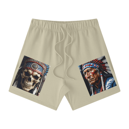 Streetwear Unisex Heavyweight Earth Tone Loose Fit FOG 100% Cotton Shorts