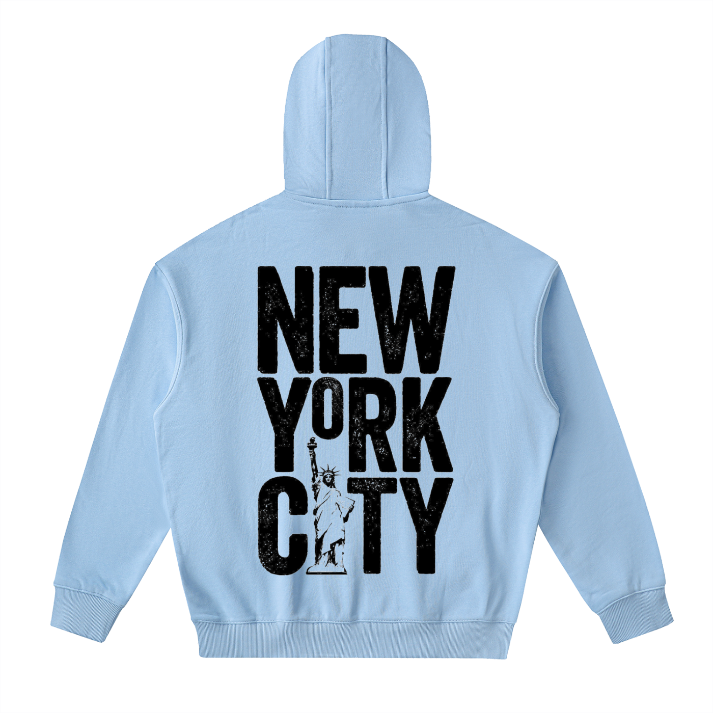 Drop-Shoulder Zip Up Hoodie