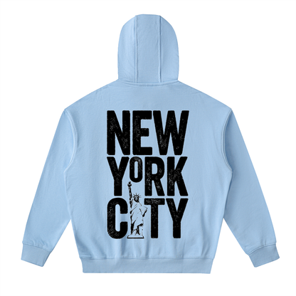 Drop-Shoulder Zip Up Hoodie