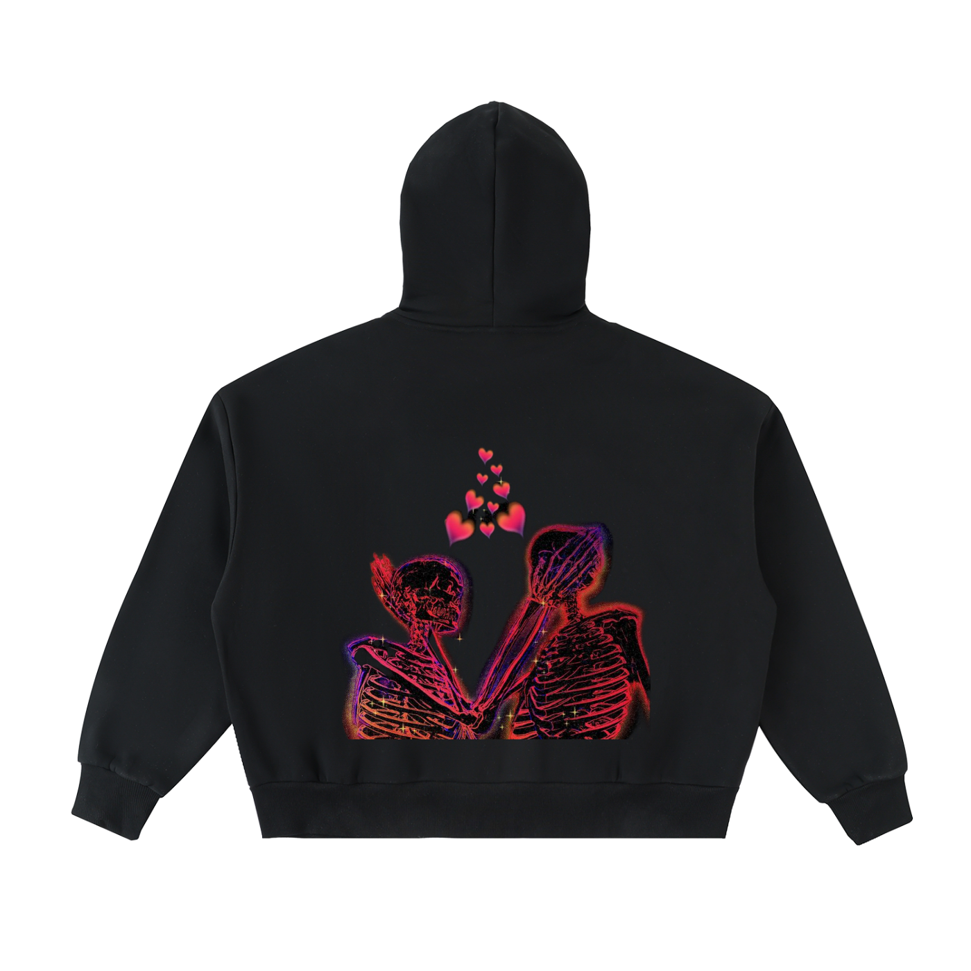 Fleeced Full-Zip Boxy Hoodie