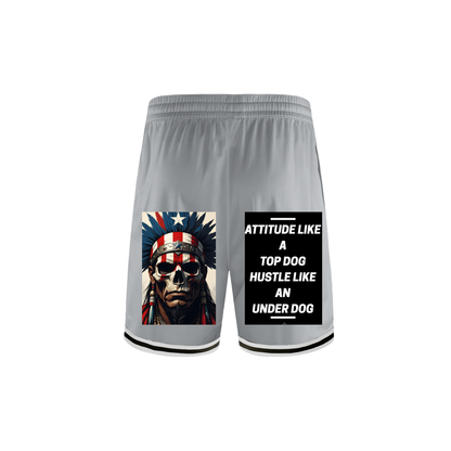 Classic Stripe Trim Basketball Shorts - Athletic Performance
