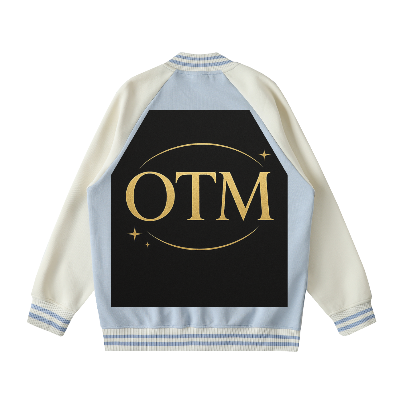 Two Tone Raglan Sleeve Varsity Jacket
