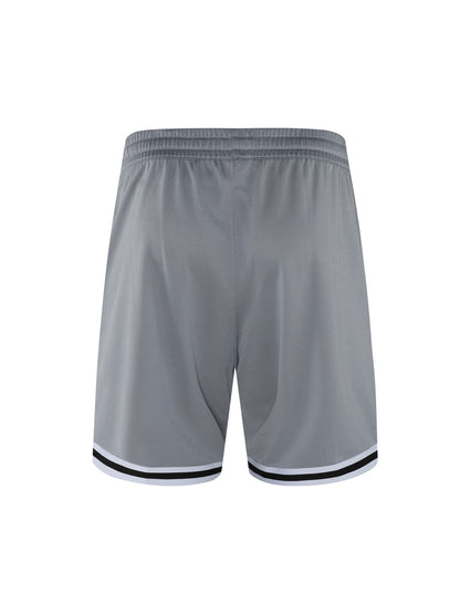 Classic Stripe Trim Basketball Shorts - Athletic Performance