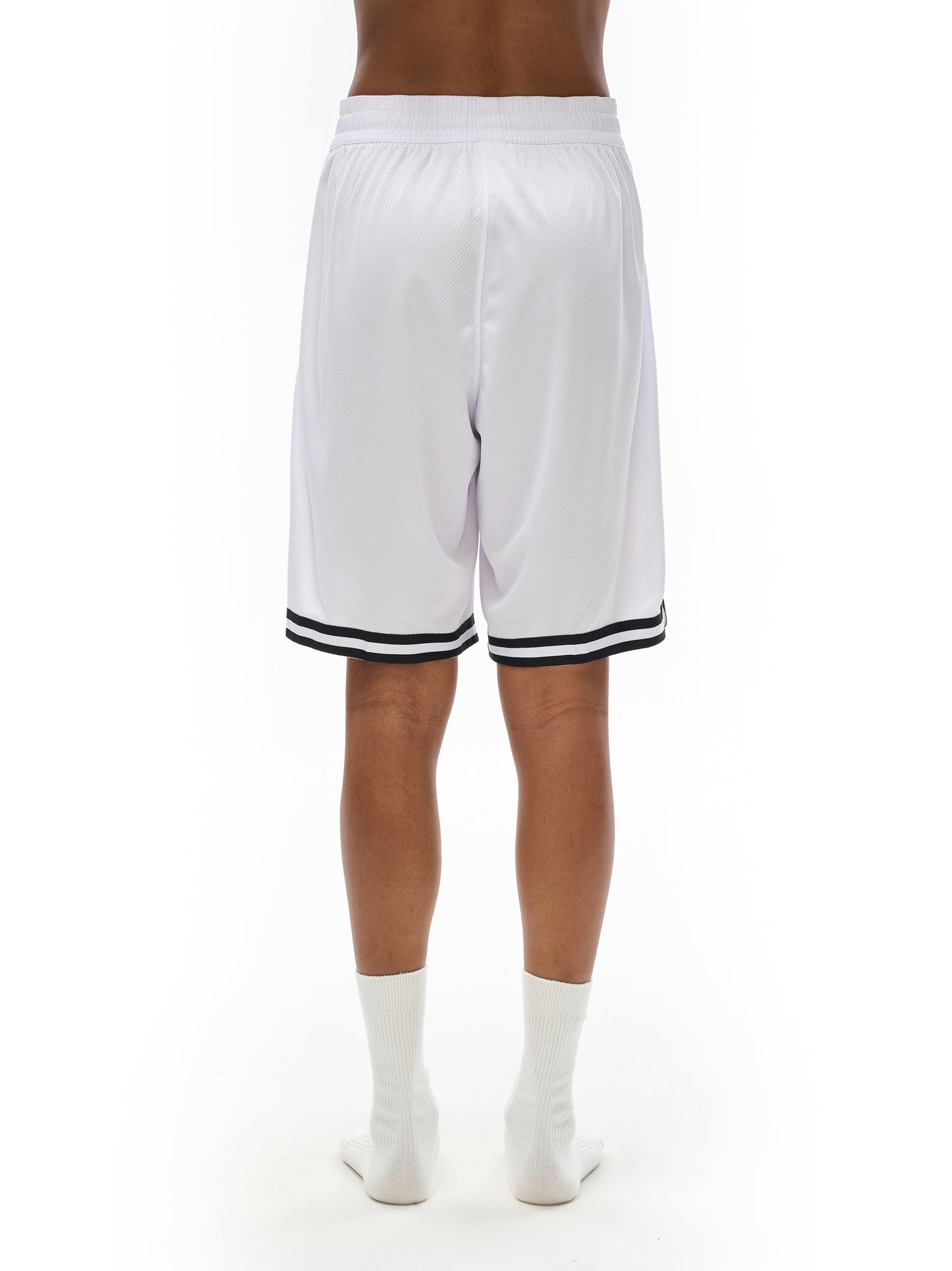 Classic Stripe Trim Basketball Shorts - Athletic Performance