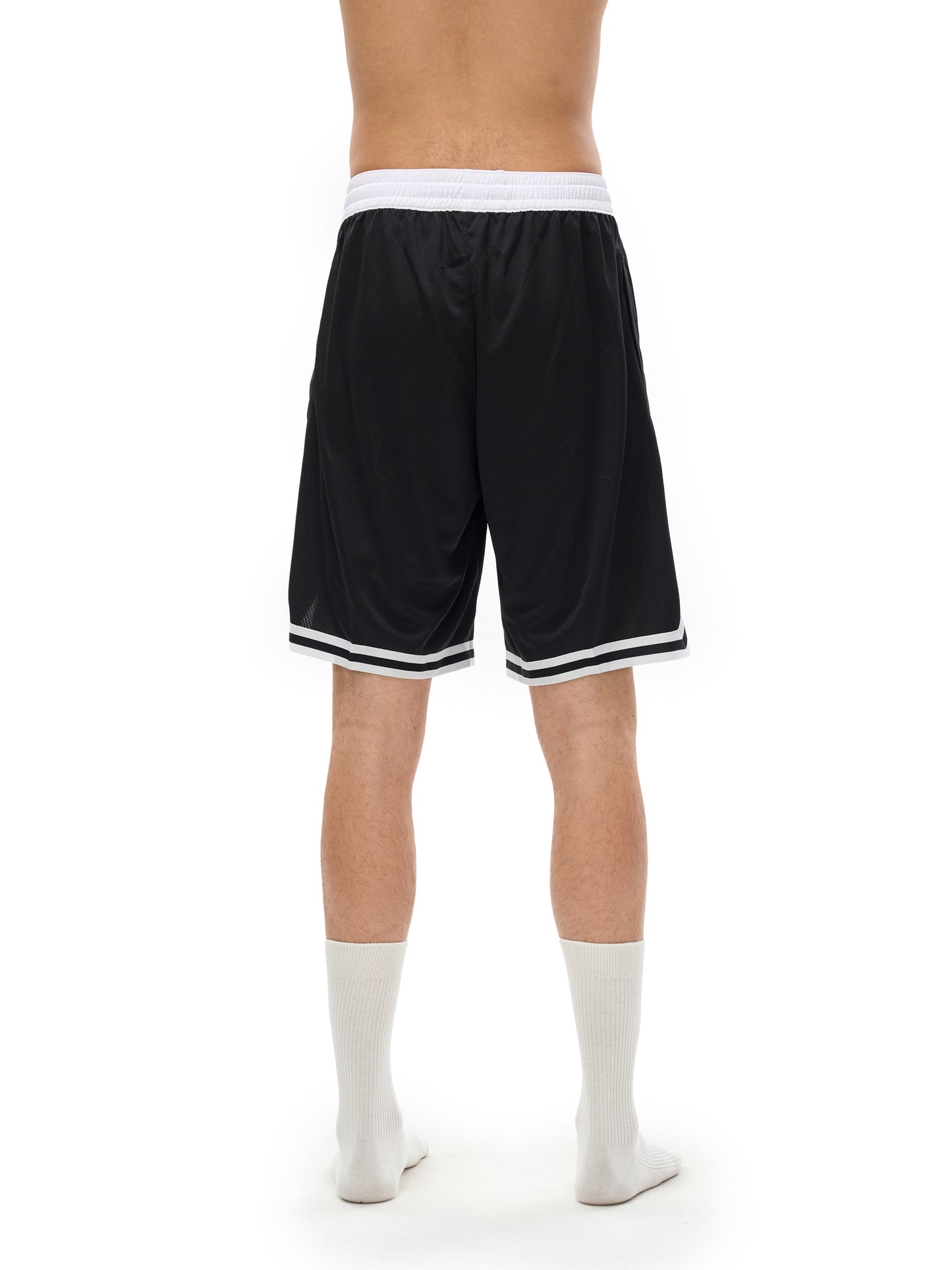 Classic Stripe Trim Basketball Shorts - Athletic Performance