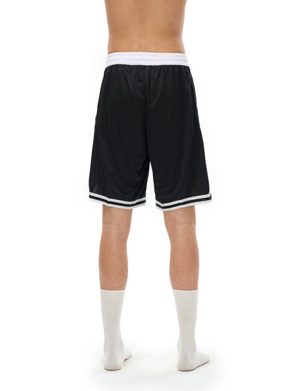 Classic Stripe Trim Basketball Shorts - Athletic Performance